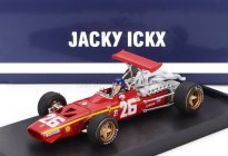 Brumm Ferrari F1  312 N 26 Winner France Gp 1968 Jacky Ickx - With Driver Figure 1:43 Červená Bílá