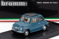 Brumm Fiat 500f Tetto Chiuso - Closed 1965 1:43 Modré Médium
