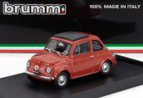 Brumm Fiat 500f Tetto Chiuso - Closed 1965 1:43 Rosso Medio