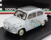 Brumm Fiat 600 Rally Raid Roma-calcutta 1955 13.260km In 11 Giorni - 11 Days 1:43 Grey