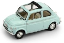 Brumm Fiat Nuova 500d 1960 Tetto Aperto - Open 1:43 Velmi Světle Modrá