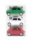 Brumm Fiat Set 3x 500 1965 - Viva L'italia - Giornata Dell' Unita' Nazionale E Delle Forze Armate 1:43 Zelená Bílá Červená