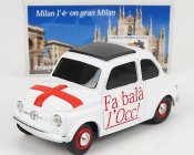 Brumm prom Fiat 500 1965 - Detti Milanesi - Fa Bala' L'occ ! - Ciula ! - Va A Ciapa' I Ratt ! 1:43 Bílá Červená