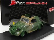 Brumm Simca 5 Militare D-day Aperta - Open 1944 1:43 Vojenská Zelená