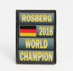 Cartrix Accessories F1 World Champion Plate Pit Board - 2016 Nico Rosberg 1:43