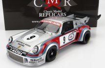 Cmr Porsche 911 930 Carrera Rsr Turbo 2.1l Team Martini & Rossi Racing N 9 2nd 6h Watkins Glen 1974 G.v.lennep - H.muller 1:12 Stříbrná Červená Modrá