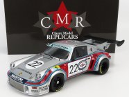 Cmr Porsche 911 Carrera Rsr 2.1l Turbo Team Martini Racing N 22 2nd 24h Le Mans 1974 G.van Lennep - H.muller 1:12 Stříbrná Červená Modrá