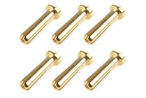 Corally zlacený konektor 4.0mm samec zahnutý (6)