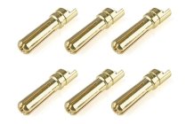 Corally zlacený konektor 5.0mm samec rovný (6)