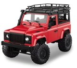 ROZBALENO - RC auto Land Rover Defender D90, červená