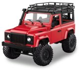 RC auto Land Rover Defender D90, červená