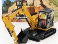 Dm-models Caterpillar Cat308e2 Cr Sb Escavatore Cingolato - Tractor Hydraulic Mini Excavator 1:32 Žlutá Černá
