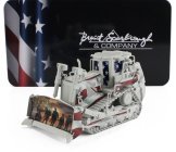 Dm-models Caterpillar Catd8t Ruspa Cingolata - Scraper Track Type Tractor 1:50 Šedá Bílá