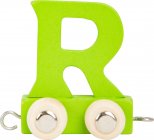 Dřevěný vláček barevná abeceda písmeno R