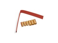 E-flite konektor zlacený 6.5mm se smršť. bužírkou (3 páry)