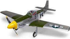 RC letadlo E-flite P-51D Mustang 1.0m AS3X+ SAFE Select BNF Basic