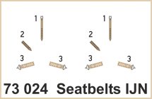 Ed73024 Seatbelts IJN SUPER FABRIC 1/72