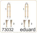 Ed73032  Seatbelts Luftwafe WWII bombers SUPER FABRIC 1/72