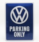Edicola Accessories 3d Metal Plate - Volkswagen Parking Only 1:1 Modrá Bílá
