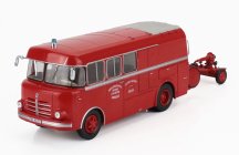 Edicola Berliet Glck 10r Truck Fpdgp Fire Engine Bomberos De Metz 2-assi With Trailer 1962 1:43 Red