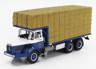 Edicola Berliet Gps12 Truck Trasporto Fieno 3-assi 1968 1:43 Modrá Bílá Béžová