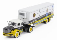Edicola Berliet Tlr 10m Truck Semi-frigo Interflora Transports 1956 - Without Card Box 1:43 Bílá Hnědá Žlutá
