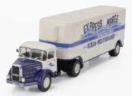 Edicola Bernard 150mb Truck Semi-frigo Express Maree Transports 1951 - Without Card Box 1:43 Krémově Modrá