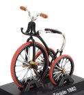Edicola Bicicletta Kinder Triciclo Bicycle 1882 1:15 Červená Černá