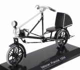 Edicola Bicicletta Velocar Francia Bicycle 1934 1:15 Černá Stříbrná