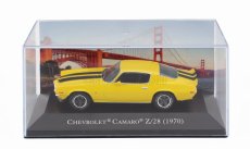 Edicola Chevrolet Camaro Z/28 Coupe 1970 - Con Vetrina - With Showcase 1:43 Žlutá Černá