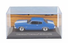 Edicola Chevrolet Chevelle Ss 454 Coupe 1970 - Con Vetrina - With Showcase 1:43 Modrá Bílá