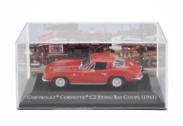 Edicola Chevrolet Corvette Stingray C2 Coupe 1963 - Con Vetrina - With Showcase 1:43 Red