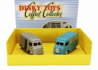 Edicola Citroen Set L'indispensable Citroen 2x H-type 1200kg Van Cibie 1955 - Coffret Box 1:43 Stříbrná Modrá