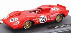 Edicola Ferrari 312p 3.0l Spider Team Sefac N 25 2nd 12h Sebring 1969 Mario Andretti - Chris Amon 1:43 Red