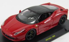 Edicola Ferrari 458 Italia 8c 2009 - Con Vetrina - With Showcase 1:24 Červená Černá