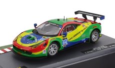 Edicola Ferrari 458 Italia Gt3 4.5l V8 Team Scuderia Corsa N 64 24h Daytona 2015 Andrea Bertolini - Francisco Longo - Daniel Serra - Marcos Gomes 1:43 Červená Zelená Modrá Žlutá