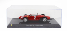Edicola Ferrari F1  156 N 2 World Champion Season 1961 Phil Hill - Con Vetrina - With Showcase 1:24 Red