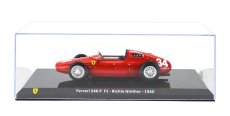 Edicola Ferrari F1  246p N 34 Season 1960 Richie Ginther - Con Vetrina - With Showcase 1:24 Red