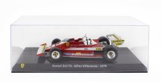 Edicola Ferrari F1  312 T3 N 12 Season 1978 Gilles Villeneuve - Con Vetrina - With Showcase 1:24 Červená Bílá