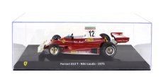 Edicola Ferrari F1 312t Team Ferrari Sefac N 12 World Champion Season 1975 Niki Lauda - Con Vetrina - With Showcase 1:24 Červená Bílá