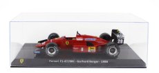 Edicola Ferrari F1  87/88c N 28 Season 1988 Gerard Berger - Con Vetrina - With Showcase 1:24 Červená Černá