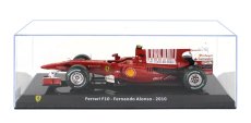 Edicola Ferrari F1  F10 N 8 Season 2010 Fernando Alonso - Con Vetrina - With Showcase 1:24 F-1 Červená S Bílou