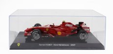 Edicola Ferrari F1  F2007 N 6 World Champion Season 2007 Kimi Raikkonen - Con Vetrina - With Showcase 1:24 F-1 Red Met