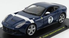 Edicola Ferrari F12 Berlinetta N 7 2012 - Inspired By The 250 Gt Berlinetta - Con Vetrina - With Showcase 1:24 Modrá Bílá