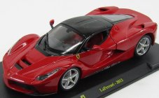 Edicola Ferrari Laferrari 2013 - Con Vetrina - With Showcase 1:24 Červená Černá