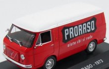 Edicola Fiat 238 Van 1973 - Proraso Aiuta Chi Si Rade 1:43 Červená Bílá