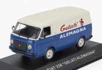 Edicola Fiat 238 Van Gelati Alemagna 1972 1:43 Modrá Ivory