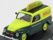 Edicola Fiat 500c Furgoncino Van Riello 1959 1:43 Zelená Žlutá
