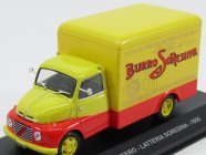 Edicola Fiat 615n Truck Van Frigorifero 1955 - Burro Latteria Soresina 1:43 Žlutá Červená