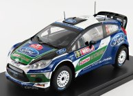 Edicola Ford england Fiesta R5 N 3 Rally Wales Gb 2012 J.m Latvala - M.anttila 1:24 Modrá Bílá Zelená